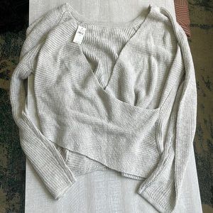 Aerie wrap ballet style sweater